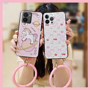 Ring heat dissipation Phone Case For Nokia HMD Fusion Waterproof Dirt-resistant Youth Cartoon Creative Solid Color Bracelet Protective Personality Anti-knock Cute Back Cover Funny
