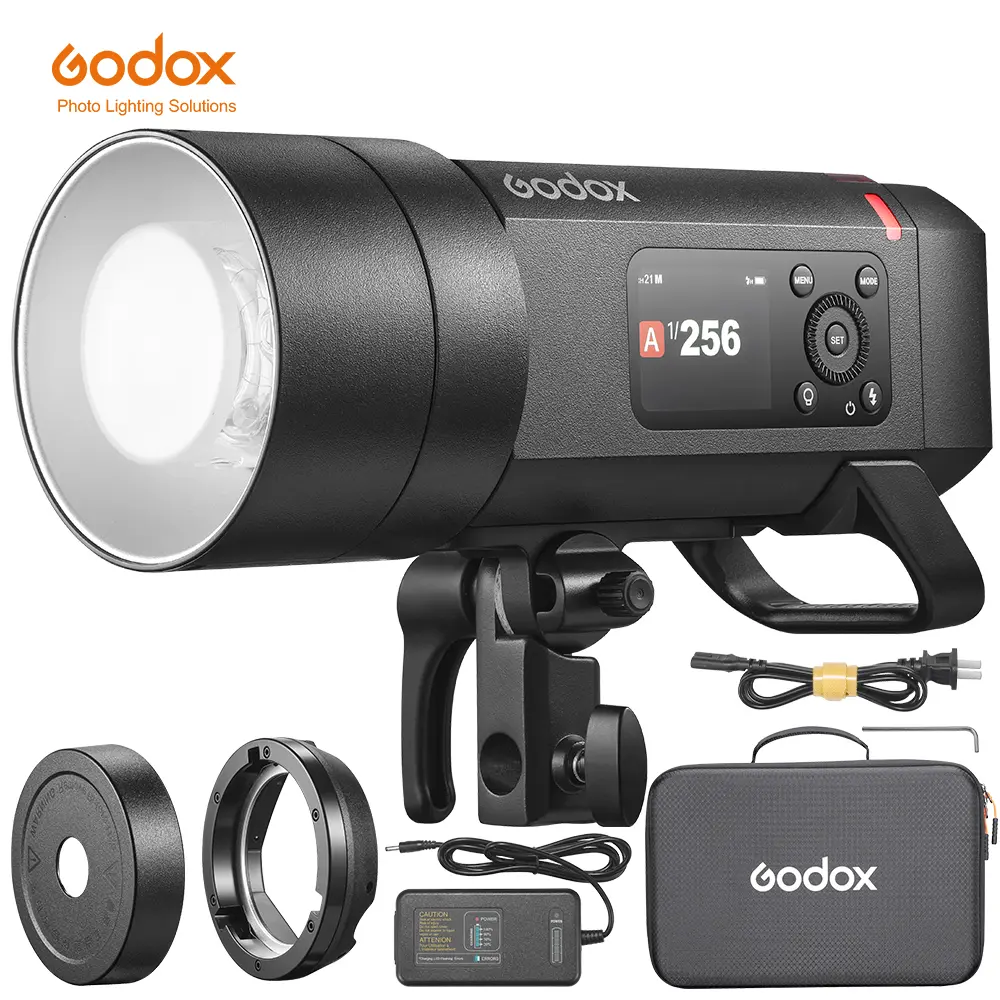 GODOX AD400proII handheld flash 400W TTL high-speed flash integrated outdoor lamp with built-in 2.4G photography handheld flash for outdoor use lithium battery portable high-end outdoor flash
