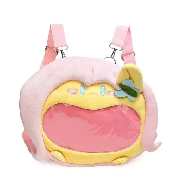 My Little Pony Plush Mouth Bag Pinkie Pie Itabag Translucent Display Large Capacity Portable Storage Holiday Gift Commuting