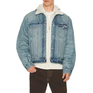 Calvin Klein Sherpa Trucker Jacket in Tinted Thundra Unisex