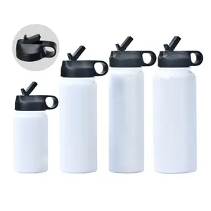 Crafix Wholesale 25-Pack Insulated Sublimation Stainless Steel Hydro Flask Water Bottles - Multi-Size 12/18/22/32oz Double Layer Insulated Vacuum Flask, Double Layer Vacuum Lid, Portable Kitchenware Drinkware for Sports, Outdoor Use, Insulation