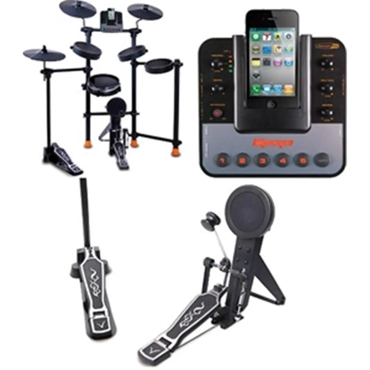 FINE ELITE INTERNATIONAL LTD  All-In-One Electronic Drum Set for IPod-IPhone with Metronome, Portable, Electronic Drums