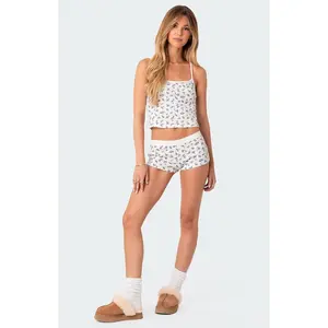 Edikted Women's Pamper Waffle Micro Shorts