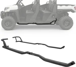 Nerf Bar Rock Sliders Compatible with 2019-2025 Polaris Ranger Crew XP 1000 Steel Side Steps Nerf Bars Tree Kickers Powder Coated (4 Doors)