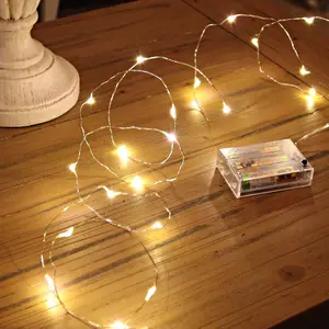 Fairy Lights Battery Operated 16FT 50 Led Mini String Lights - Twinkle Mason Jar Waterproof Firefly DIY for Party, Wedding, Christmas Decoration (Warm White)