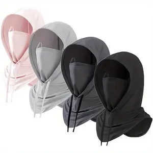 Unisex Summer Breathable Balaclava Head Cover - Sweat-Absorbent, Sun-Protective Full Face Mask for Outdoor Activities, Cycling, Hiking, Sports & More