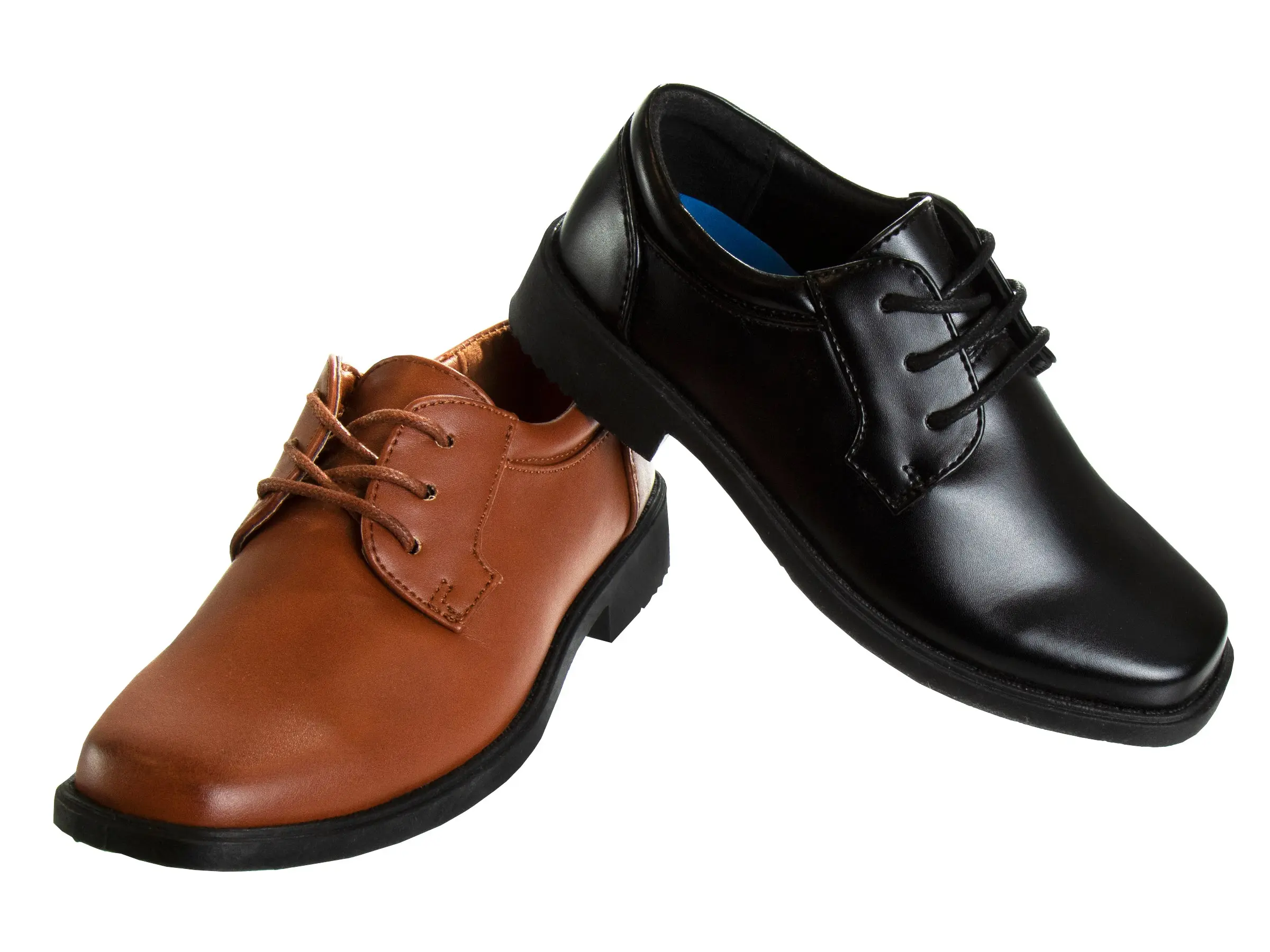 Josmo Boys' Classic Lace-Up Oxford Formal Dress Shoes - Faux Leather, Lightweight, Comfortable, for 6-7 Years, School Wear/Wedding, Little Kid/Big-Kid Sizes 1-13
