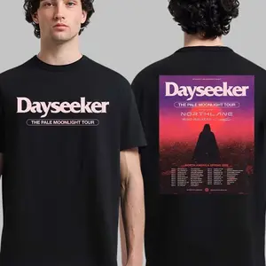 Dayseeker The Pale Moonlight Tour North America Spring 2026 Hoodie or T-Shirt, Perfect Gift For Metalcore Fans, Featuring Tour Design, Casual Style, Ideal For Concerts and Everyday Wear.