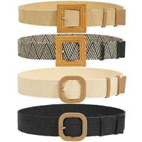 4pcs, B-black+beige+stripe+khaki