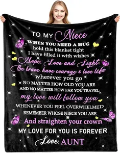 Niece Gifts from Auntie, Birthday Gifts for Niece Blankets, Niece Gifts Blanket, Best Niece Ever Gifts on Christmas, Thanksgiving, Birthday Gifts for Niece Gifts, to My Niece Throw Blankets Home Bedroom Decor