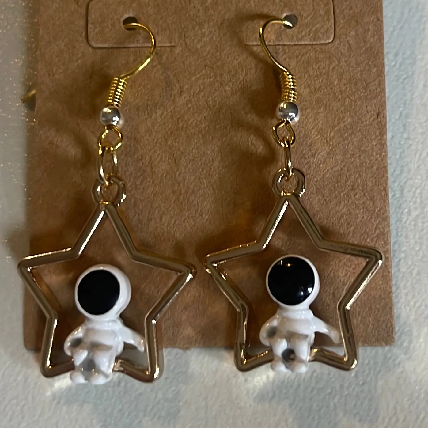 Astronaut Star Earrings