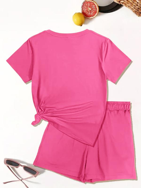 Cross Mountain Scene Spring Summer Casual Set, Faith Element Natural Landscape Design, Light Trendy Relaxed Fit Women's Clothing