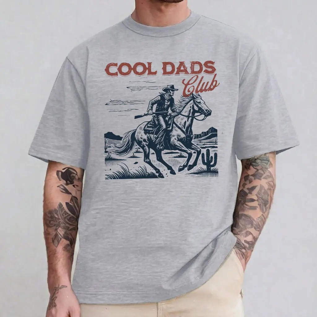 Cool Dads Club Shirt, Cowboy T-Shirt, Funny Husband Shirt, Gift for Him, Father's Day Gift, Daddy Shirt, Dad to Be Gift