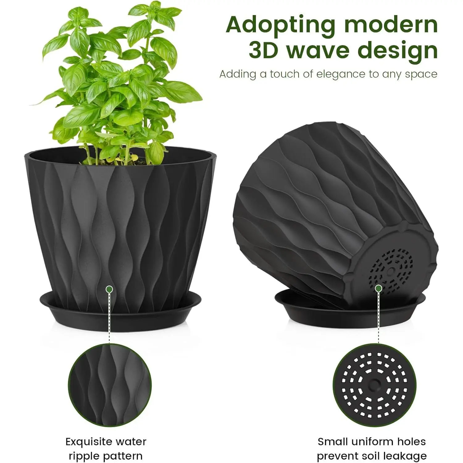 wall mounted plant pots holders 4.5 inch Wall Mount Crown Pot Bundle Renter-Friendly Living Wall with No-Drill and Self-Watering Option Red