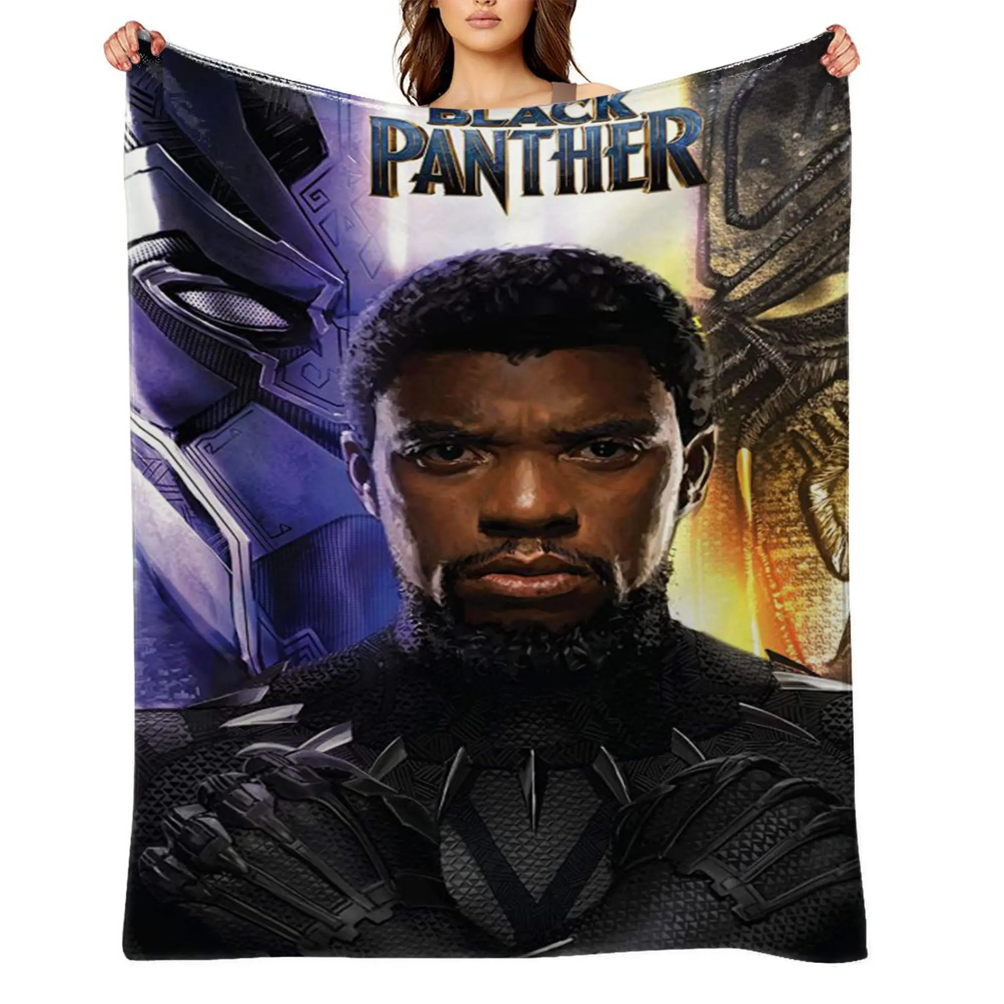 Black Panther Ultra Soft Flannel Fleece Blanket | Cozy Lightweight Throw Blanket for Couch, Sofa, Bed & Travel a-133