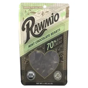 Rawmio Mint Chocolate Hearts, 70% Raw Cacao, 2 oz (56.7 g)