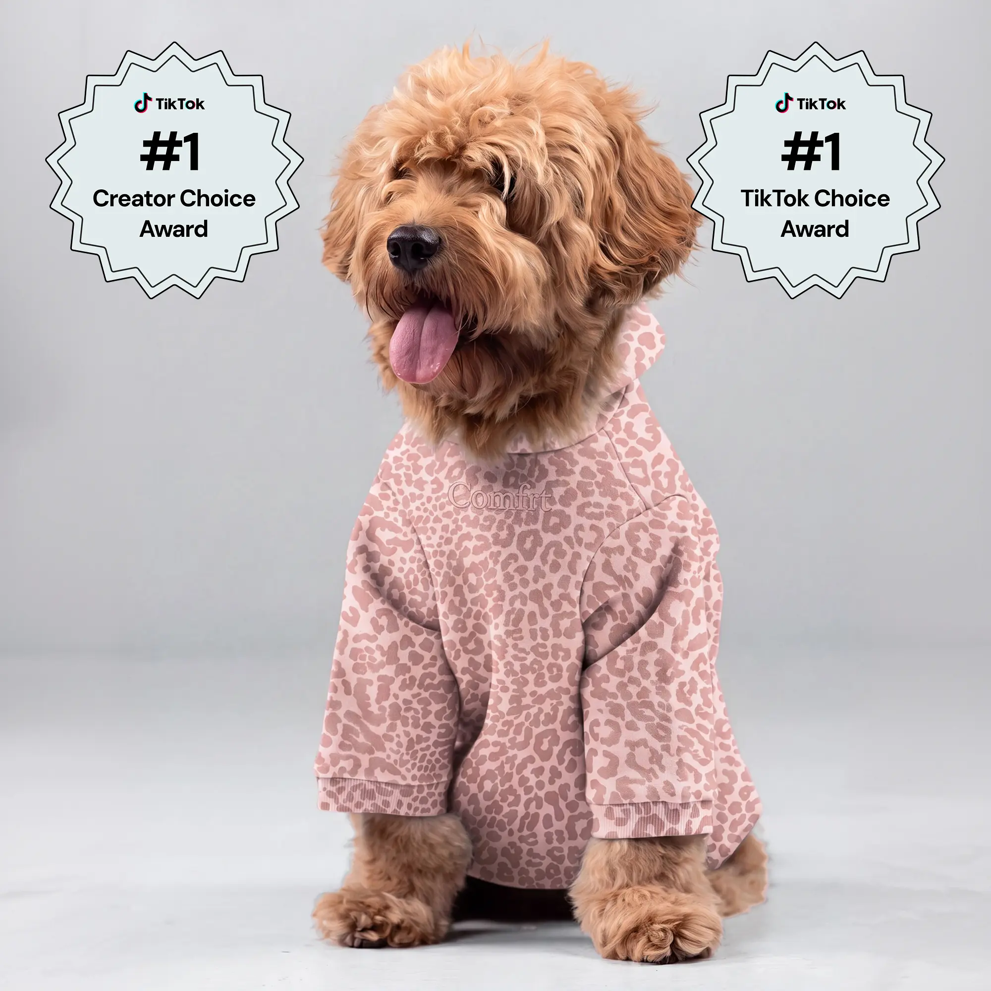 Comfrt | Signature Paw Hoodie | Durable Leash Opening Matching Pet Hoodie