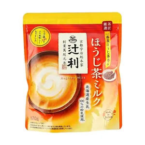 TSUJIRI Hojicha Latte Powder 170g - Authentic Japanese Roasted Green Tea & Creamy Milk Blend - Kyoto's Finest