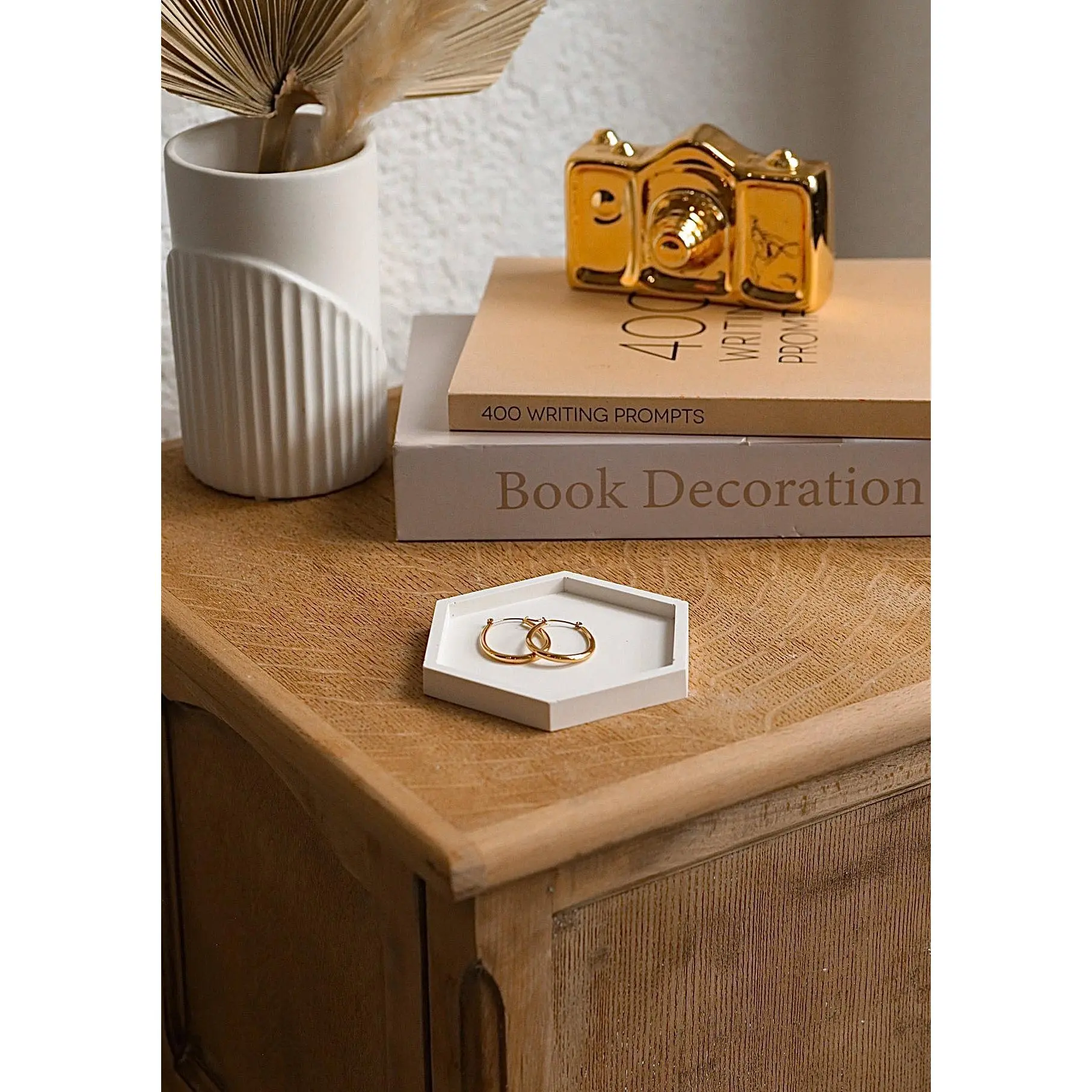 Hexagon Stone Trinket Tray