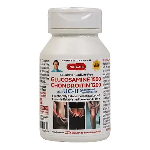 Andrew Lessman Glucosamine and Chondroitin with UC-II - 75 Capsules