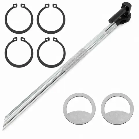 Alloy Steel Ratcheting Winch Wrench - Industrial Hand Tools, 17-22in Fit Range Direct-Insert Winch Bar Upgrade, Reversible for Truck/Trailer Flatbed Cargo Securing, Strap-Tightening Automotive Accessory, Father's Day Gift