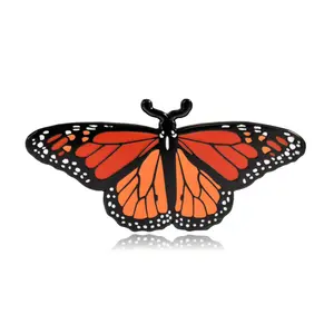 Monarch Butterfly Hard Enamel Lapel Pin