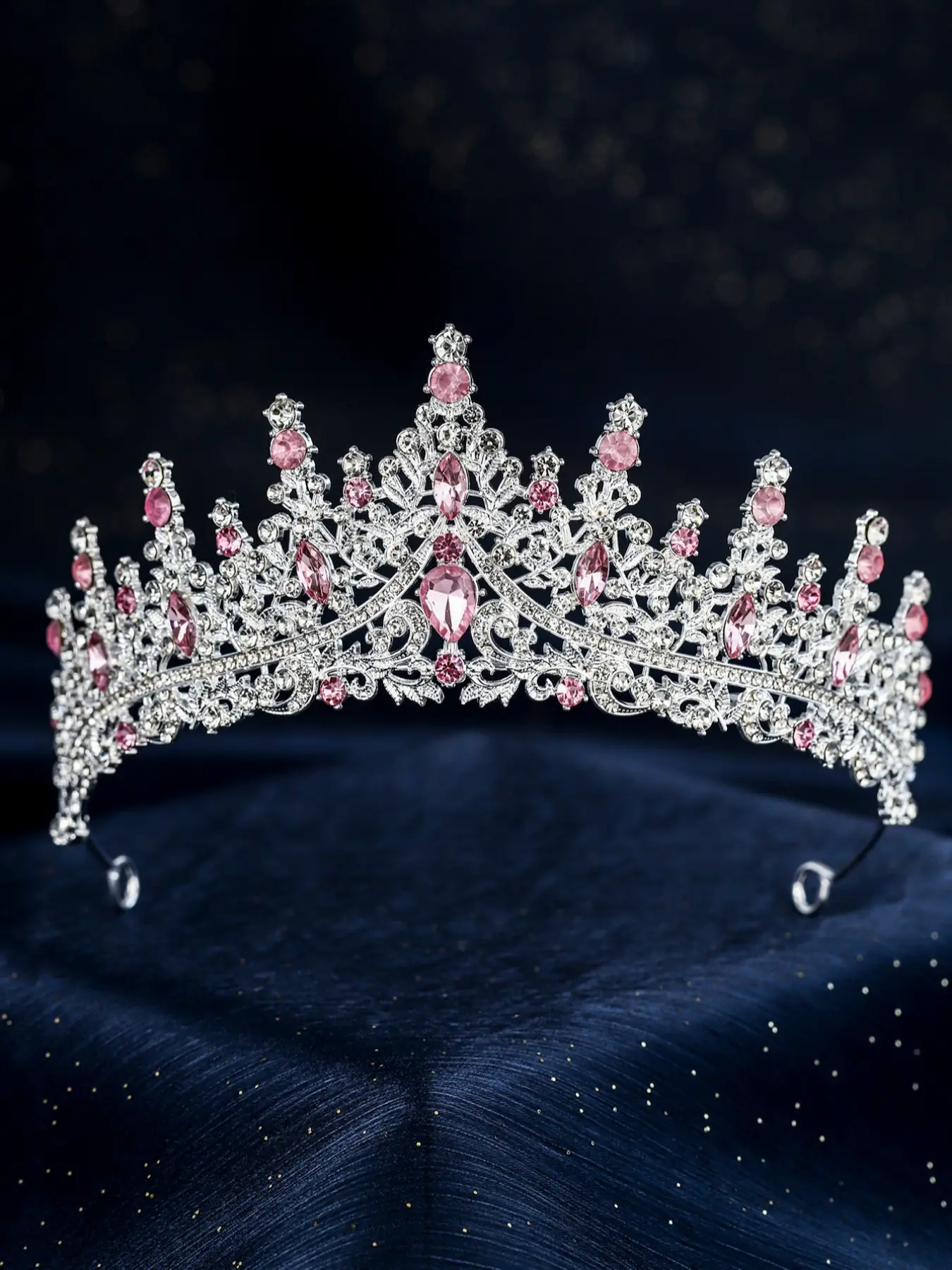 Elegant Alloy Bride Crown Tiara Headband, Bridal Headpiece, Perfect for Royal Wedding & Party, Princess Birthday Hair Accessory, Bridal Hair Accessories, Fashionable Design