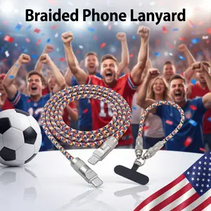 Universal Phone Case Lanyard Charging Cable - PD240W Fast Charging Tech Accessory, 47.2in Shoulder Strap & 11.8in Wrist Strap, Crossbody Design Compatible with iPhone 8 & Newer 16-15-14 Series Phones, Mobile Accessories, Tech Accessories