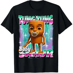 TungTungSahur ItalianBrainrot AIGenerated Animal Meme TShirt