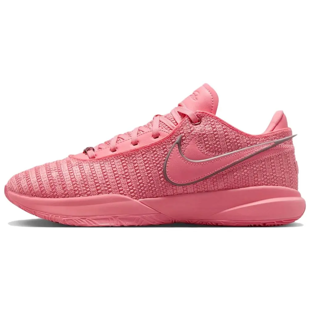 Nike LeBron 20 Support Low Top Basketball Shoes Men's Pink Classic Versatile DJ5422-600