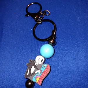 jack and sally keychain