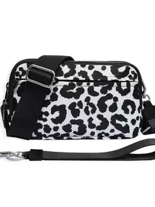 Women's Wristlet Wallet Crossbody Bag, Nylon Plaid Casual Style, 4 Zippers, Travel Credit Card & Phone Holder, Daily Use Convenience