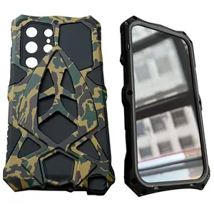 for Samsung Galaxy S25 S24 S23 S21 Ultra S21+ A72 A52 Case Drop Protection Phone Case Ultra-Durable Phone Case - Lanyard Equipped, Shockproof, and Scratch-Resistant Aluminum Alloy Protective Frame Case - Durable, Lightweight, Sleek Design