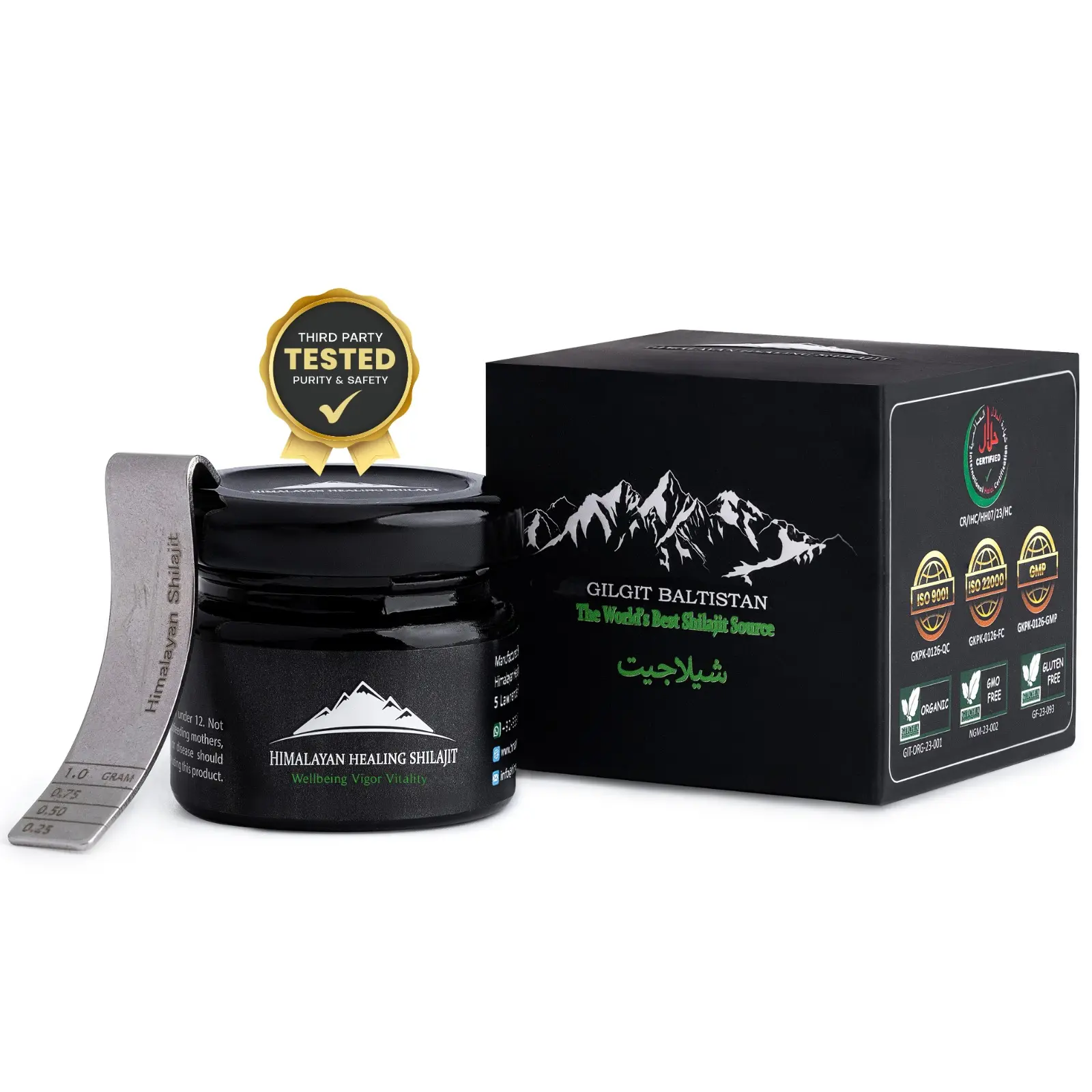 Pure Himalayan Shilajit Resin for Men and Women. 100% Authentic,ISO|GMP certified.Natural Source of Fulvic Acid +85 Trace Minerals For Optimal Health.