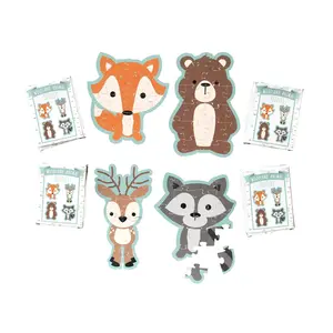 Mini Woodland Animals Jigsaw Puzzles - 12 Boxes