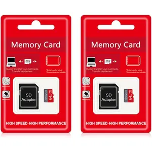 2 Pack 64GB TF Card with Adapter, Ultra High Speed SD Card Flash Memory Card