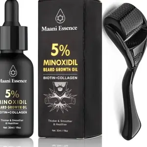 Beard Growth Oil with Minoxidil 5% Hair growth oil and beard growth serum rapid growth , can be used for hair and beard biotin oil