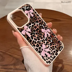 Premium Magnetic Phone Cases for iPhone11/12/13/14/15/16//17/Air/promax/Plus Leopard Print Bow y2k cased MagSafe Ready, Anti-Fall, Springtok and Ultra-Thin Design | Perfect for Everyday Use Protector Screen Protector Aesthetic Resistance