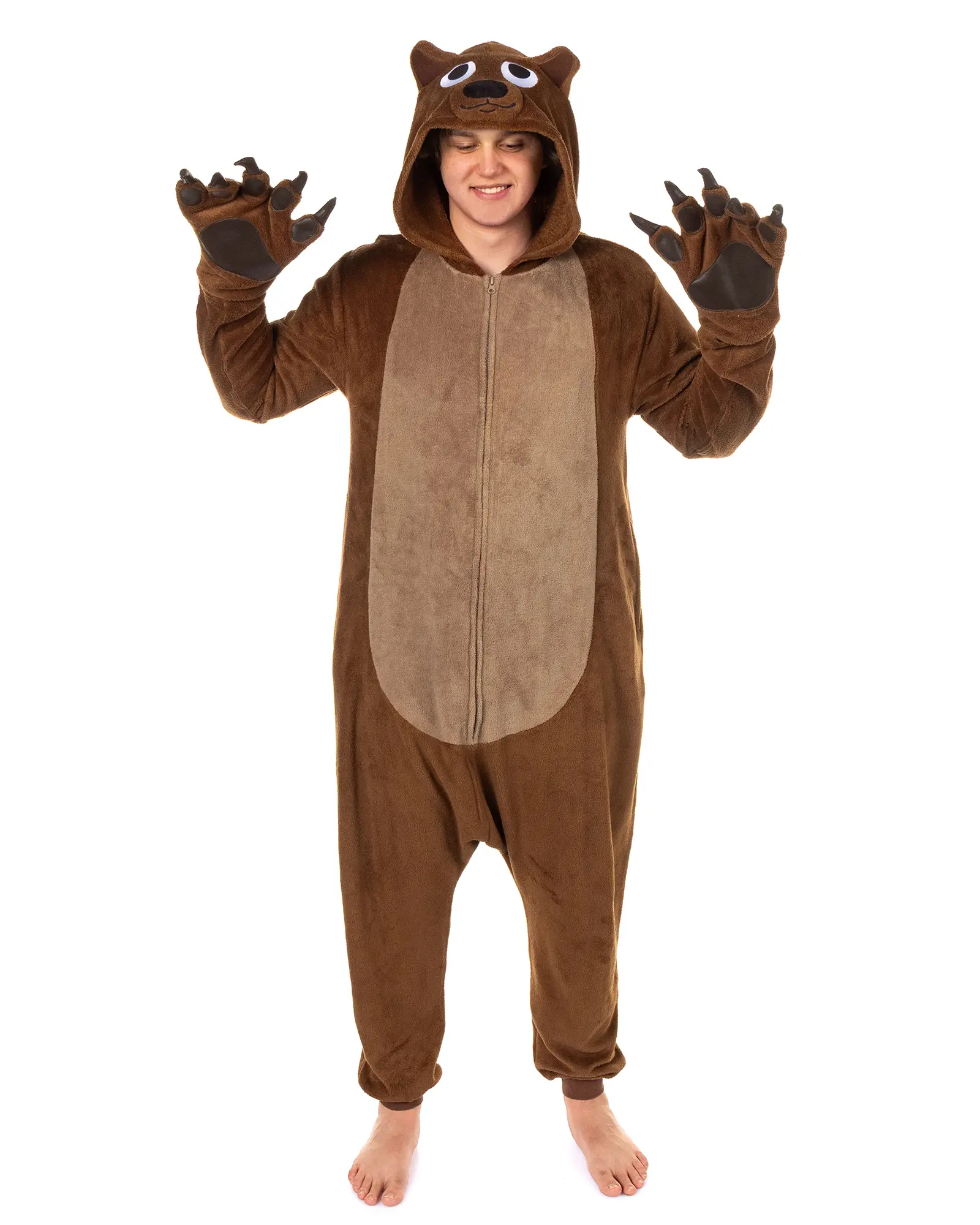 PJammy Brown Bear Union Suit Men's Kigurumi Costume Pajama