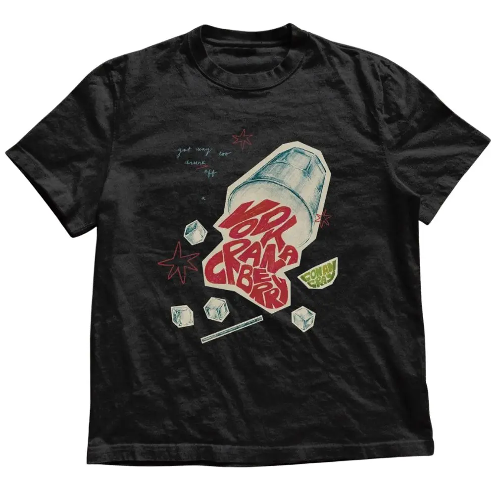 The Vodka Cranberry Graphic T-Shirt, Funny Cocktail Drink Tee, Retro Party Shirt, Unisex Cotton Top, Trending Shirt