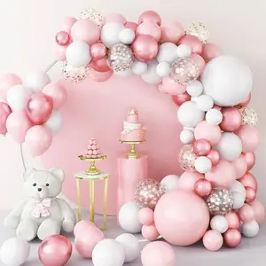 8.2FT Round Wedding Background Bracket, White/ Golden, Sturdy And Durable Material, Multi-Functional Background Decoration Rack, Used for Weddings, Birthday Parties, Holiday Decorations, Photography Scenes,Balloon Accessories