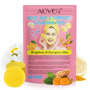 Kojic Acid & Turmeric Cleansing Pad, Moisturizing & Brightening Skin Care Pad, Body Wash & Soap for Women & Men