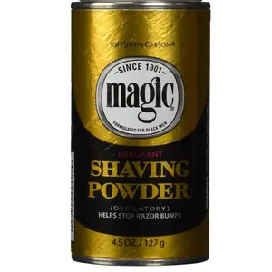 Magic Shave Razorless Shaving Powder - Helps Prevent Razor Bumps - 4.5 oz (127 g) - Foam Formula for Black Hair - Fragrant Shaving Powder - Aftershave Moisturizer Cleansing