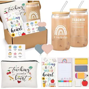 Thank You Teacher Appreciation Gifts for Women,Christmas Teacher Gifts with Self-Stick Note Pads,Valentine Back to School End of Year Gift from Students