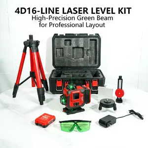 Milwaukee 4D 16-Line Green Laser Level kit,with 360° Omnidirectional Laser Planes,High Precision Layout Tool For Indoor Engineering Measurement And Marking Work.Widely Used In Decoration Paving, Wall Construction And On-site Layout Operation.