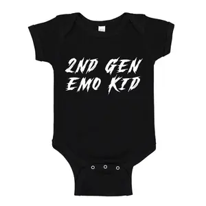 2nd Generation Emo Kid Baby One Piece Bodysuit Or Shirt Emo Daddy and Mommy Gift, Emo Parents, Elder Emo, Alternative music, Emo Music