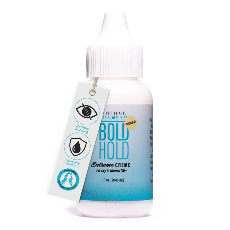 Bold Hold Extreme Creme Reloaded Lace Wig Adhesive 1.3 oz – Long-Lasting Wig Glue, Water-Based, Latex-Free, Dries Clear by The Hair Diagram