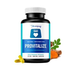 BB Company Provitalize Synbiotic Probiotic Supplement for Women - Hormone Balance, Menopause Belly Fat & Bloating Relief, Gut Health Support, Soy-Dairy-Gluten Free, 60 Capsules with Botanical Extracts