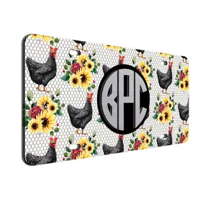 Personalized 3D Monogrammed License Plate Initial Car Tag Custom Vanity Plates