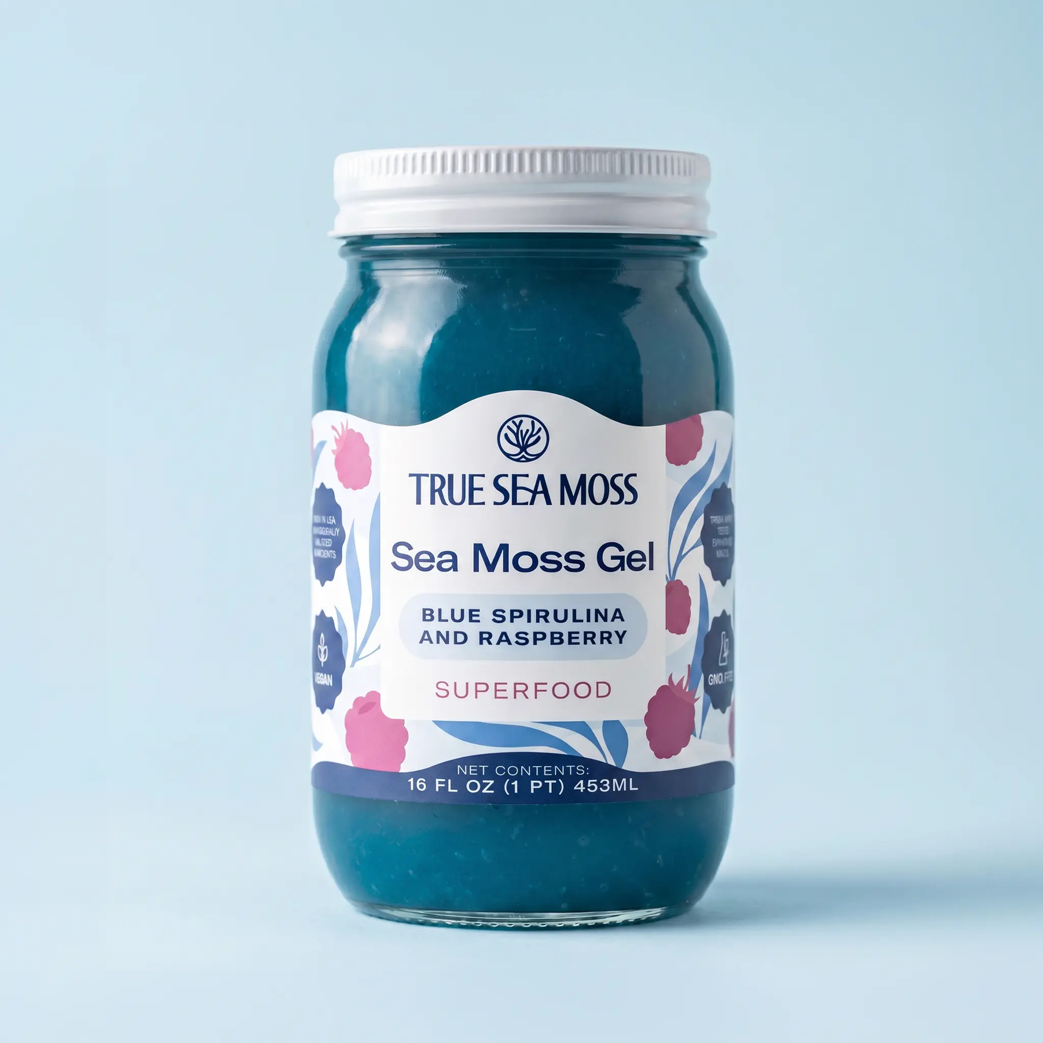 True Sea Moss Blue Spirulina and Raspberry Irish Sea Moss Gel – Rich in Essential Minerals & Vitamins – supports vitality True Sea Moss Blue Spirulina and Raspberry Irish Sea Moss Gel – Rich in Essential Minerals & Vitamins – supports vitality